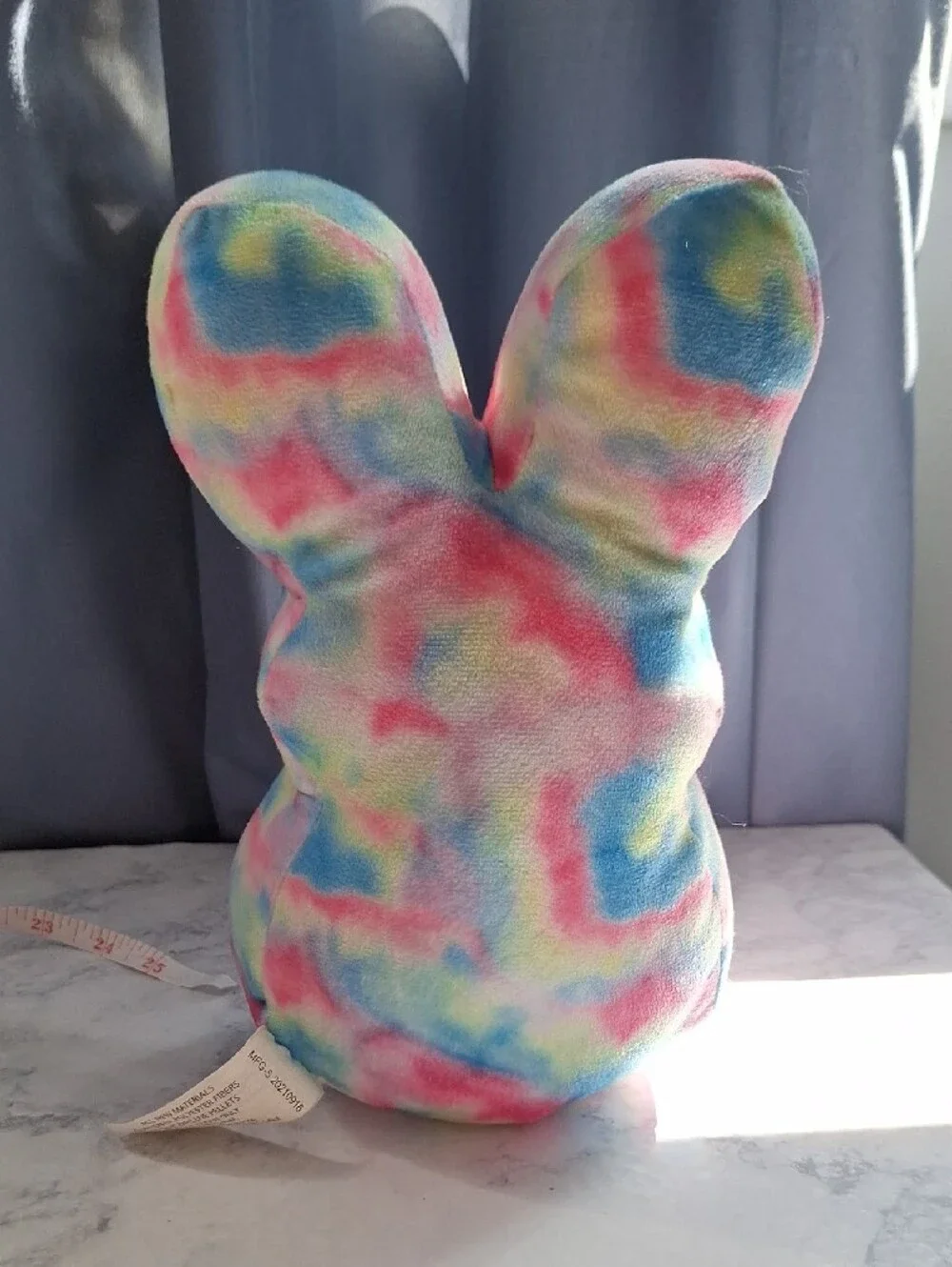 Peeps Candy Plush Bunny Toy in Pastel Tie-Dye Colors - Soft Kids Plush